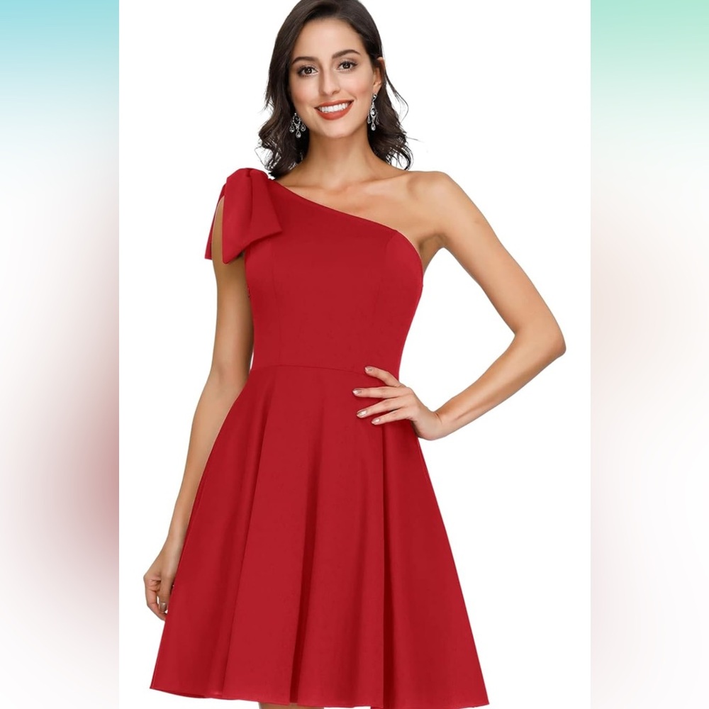 Black one shoulder dress